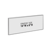 Azar Displays Acrylic Frameless Wall Mnt Sign Holder w/ Adhesive Tape 16"Wx6"H, PK10 122040
